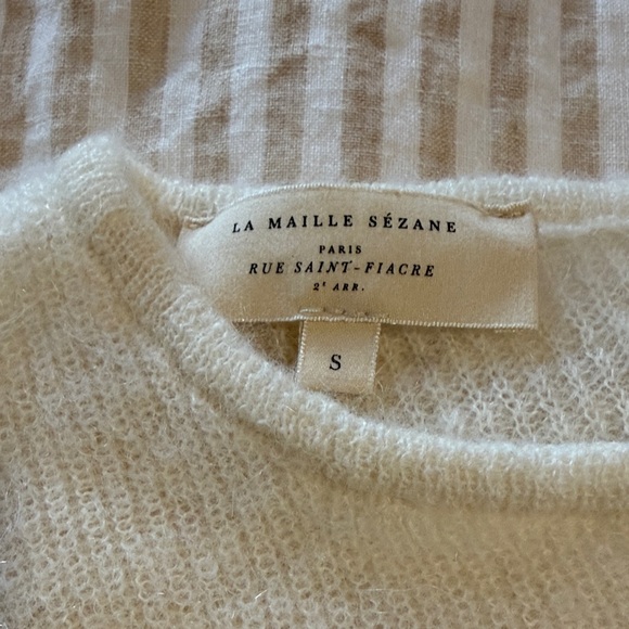 Sezane Gaspard cardigan Ecru - Picture 2 of 3